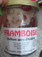 Framboise confiture extra d'Ardèche