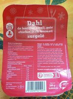 Dalh de lentilles Corailpois chiches et riz basmati