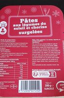 Pâtes aux légumes du soleil et chorizo