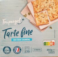 Tarte fine aux deux saumons