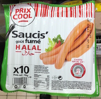 Saucis' goût fumé halal