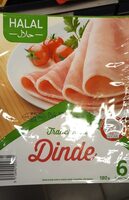 Halal tranchées de dinde