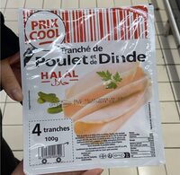 Tranche de poulet et dinde