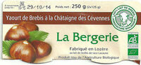 Yaourt de Brebis sur lit de châtaignes des Cévennes