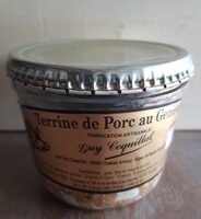 Terrine de porc au genièvre