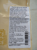 Ganache cerise Gerezia, noir 70%