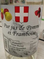 Pur jus de pomme et framboise
