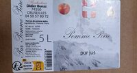 Pur jus pomme poire