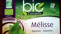 Infusion Mélisse (Digestion, Relaxation) - Bio Conseils