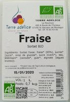 Fraise sorbet bio