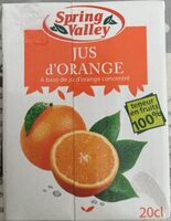 Jus d'orange 100% Jus