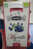 Sorbet myrtille plein fruit