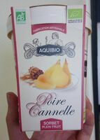 Sorbet Plein fruit Poire cannelle