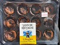 12 bouchees fondant au chocolat