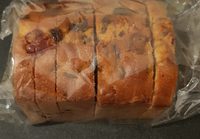 Cake aux fruits en tranche