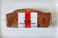 Cake aux cerises rouges