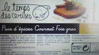 Pain d'epices Gourmet Foie Gras