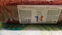 Pain d'épices au miel et aux agrumes