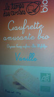 Gaufrette amusante bio vanille