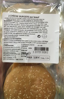 2 Cheese burgers pur boeuf