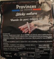 Sticks nature de saucisson sec