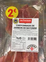 Chiffonnade de jambon de Bayonne