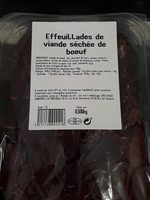 Effeuillades de viande séchée de bœuf