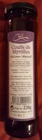 Coulis de myrtilles