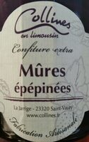 Confiture extra de mûres épépinées