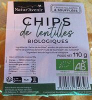 Chips de lentilles biologisued