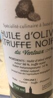 Huile d’olive truffe noire du Ventoux