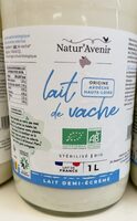 Lait de vache demi-écrémé