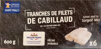 Tranches de filets de cabillaud