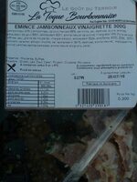 Emincé jambonneau vinaigrette