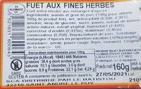 Fuet au fines herbes