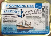 Sardines à l’huile d’olive vierge extra bio