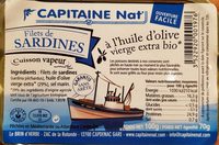 Filets de sardines à l'huile d'olive