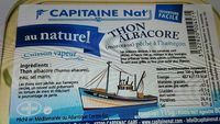 Thon albacore pêché à l'hameçon