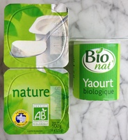 Yaourt nature biologique