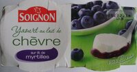 Yaourt au lait de chèvre sur lit de myrtilles