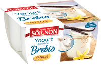 Yaourt au lait entier de brebis vanille 4 x 110 g