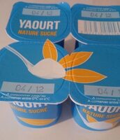 Yaourt nature sucré