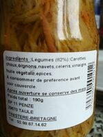 Achards de légumes