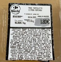 Tartelette citron meringuée