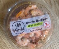 Crevettes décortiquée à l’ail et persil