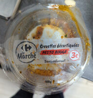 Crevettes décortiquées Façon pesto rouge et tomates
