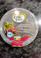 Olives vertes dénoyautées 2 piments
