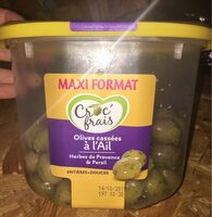 Olives  cassées à l'Ail