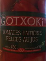 Gotxoki, Tomates entieres pelees au jus