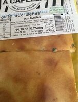 Tourte aux blettes